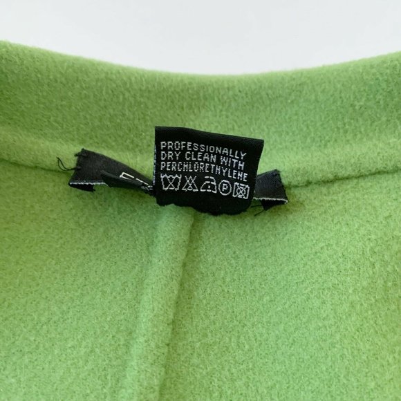 Etcetera Women’s Wool Blend Blazer Jacket Green Button Front 14 L Casual Career - Picture 11 of 11